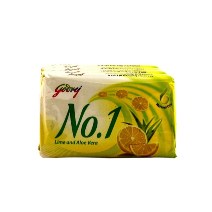 GODREJ  NO.1 SOAP LIME AND ALOE VERA, PACK OF 4 U X68 G